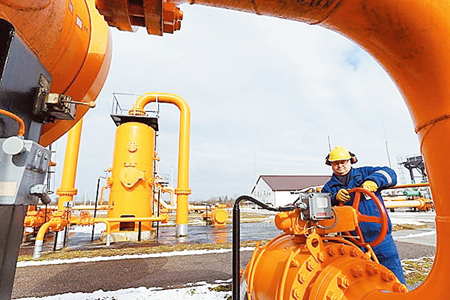 Một điểm phân phối khí đốt từ Nga vào EU được đặt tại Bê-réc-đa-rốc, Hung-ga-ri.